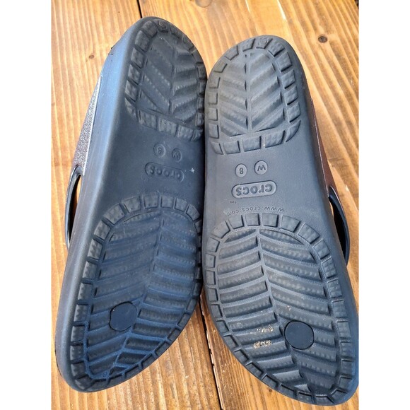 Crocs Womens Sandals Flipflops Silver Size 8 - Picture 7 of 7